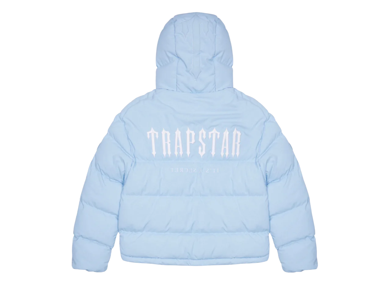 TRAPSTAR DECODED HOODED PUFFER 2.0 - ICE BLUE – Drippy Band